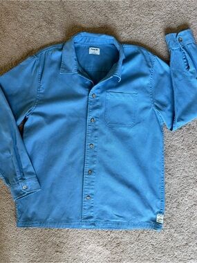 Hurley Bixby Canvas Long Sleeve Button Down Shirt/Jacket 100% Cotton Size Large